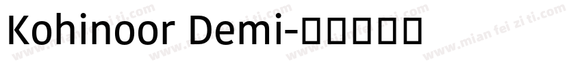 Kohinoor Demi字体转换